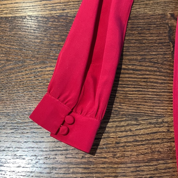 Trina Turk sz 2 red long sleeve dress - Picture 6 of 9